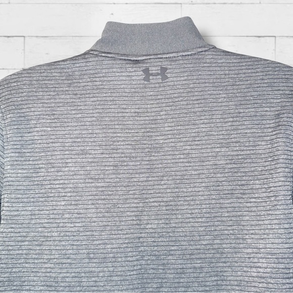 Under Armour ColdGear Quarter Zip Pullover Men’s Medium Gray Performance Top - Picture 7 of 10